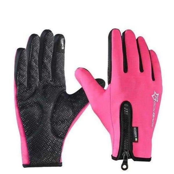Planet Gates Pink / L Anti-slip Snowboard Ski Gloves Thermal Waterproof Touch Sreen Skiing Gloves Snow Winter Bike Cycling Bicycle Gloves Men
