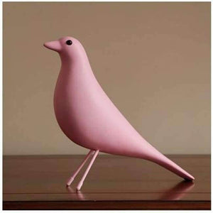 Planet Gates pink / L Europe Resin Bird Figurine Home Furnishing Decoration Craft Wedding Christmas Gift Peace Dove Statue Home Office Mascot