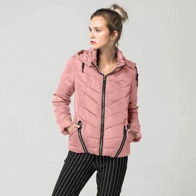 Planet Gates Black / L Fashion Autumn Winter Jacket Women Down Parkas Outerwear Womens Hooded Coats Slim Cotton Padded Jacket Female FICUSRONG 2018