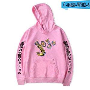 Planet Gates pink / L JoJo's Bizarre Adventure Hoodies Sweatshirts Men Women Harajuku Hoodies Anime Fashion Hoodie Japanese Streetwear Cartoon Hoodies