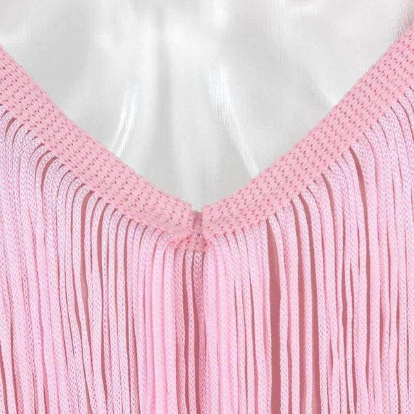 Planet Gates Pink / L Pink Red Tassel Long Backless Jumpsuits For Women 2018 Spaghetti Strap Summer Womens Rompers Sexy Elegant Jumpsuit