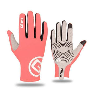 Planet Gates Pink / L Touch Screen Long Full Fingers Gel Sports bike Cycling Gloves MTB Road Bike Riding Racing Gloves Women Men Bicycle Gloves