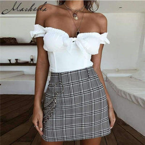 Planet Gates Pink / L Women Sexy Bare Shoulder Multi Color Choice Top Women Summer Casual Short Sleeve Women Top White Pink Red Top