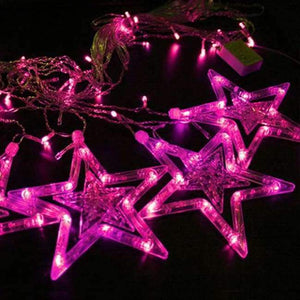 Planet Gates Pink LAIMAIK AC110V or 220V Holiday Lighting LED Fairy Star Curtain String luminarias Garland Decoration Christmas Wedding Light 2M