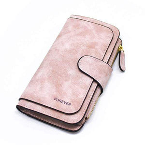 Planet Gates Pink Leather Women Wallets High Quality Designer Zipper Long Wallet Women Card Holder Ladies Purse Money Bag Carteira Feminina