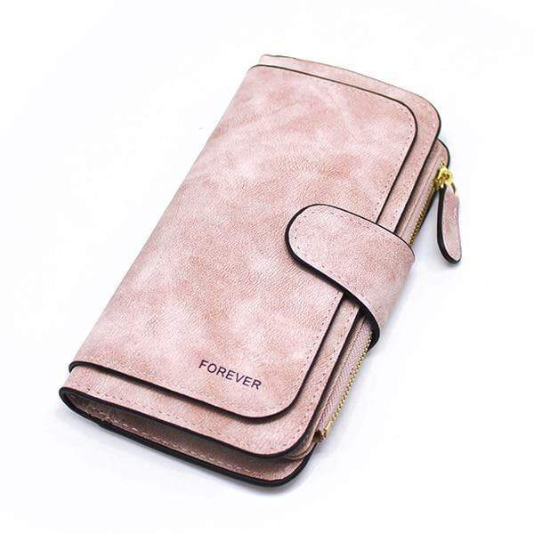 Planet Gates Pink Leather Women Wallets High Quality Designer Zipper Long Wallet Women Card Holder Ladies Purse Money Bag Carteira Feminina