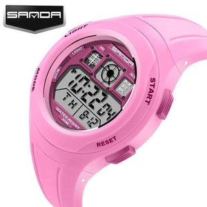 Planet Gates Pink LED Digital Children Watch Kids Watches Girls Boys Clock Child Sport Wrist Watch Electronic for Girl Boy Surprise Gift