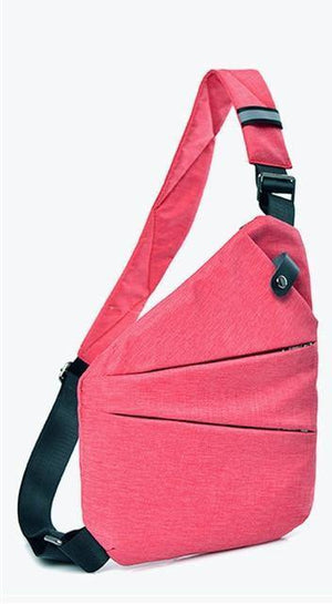 Planet Gates Pink Left Men Messenger Bags Waterproof Crossbody Shoulder Bag for Male Small Casual Multifunctional Men/Women Business Chest Bags