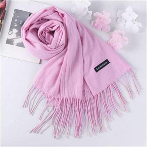 Planet Gates Pink Luxury Brand Scarf Unisex 2018 Female Male Best Quality Wool Cashmere Scarf Pashmina Tassels Women Men Wrap Shawl S-11
