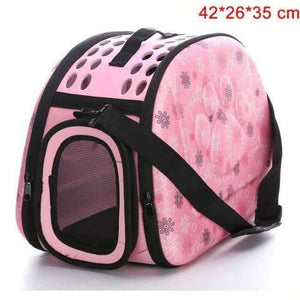 Planet Gates Pink  M / As  Picture Portable Travel Pet Bag Outdoor Puppy Dog Cat Carrier Bags Shoulder Package Handbag Foldable EVA Material Soft Pets Dog Bag