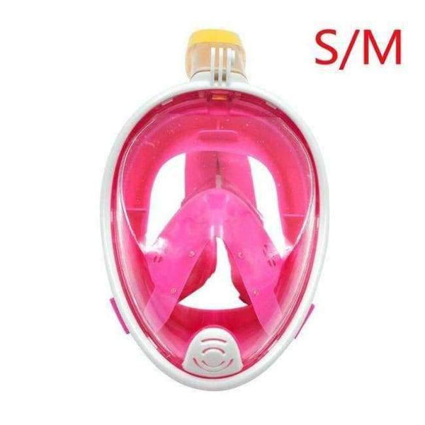 Planet Gates PINK M / China Full Face Diving Mask Detachable Dry Summer Snorkeling Diving Mask Swimming Training Scuba Anti-fog Under Water Snokel