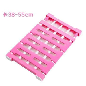 Planet Gates pink M hot Wardrobe partition storage rack cabinets holder organizers nail free telescopic spacer frame Clothes rack kitchen shelf
