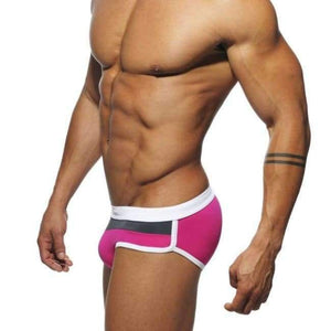 Planet Gates pink / M Man's Brand Swimming Briefs Low Waist Swimwear drop With Push-up Pad Sexy Shorts Trunks Boxers Summer Men's Swim For Old buyer