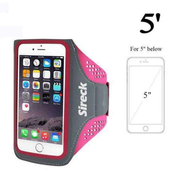 Planet Gates Pink M Running Bag Waterproof Sport Arm Bag 5.0'' 5.8'' Phone Case Fitness Gym Bag Jogging Arms Belt Pouch Running Accessories