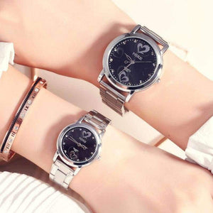 Planet Gates pink male MIKE Brand Casual Lovers Watches Men Women Ladies Fashion Brand Quartz Wristwatch Stainless Steel Couple Watches For Lovers