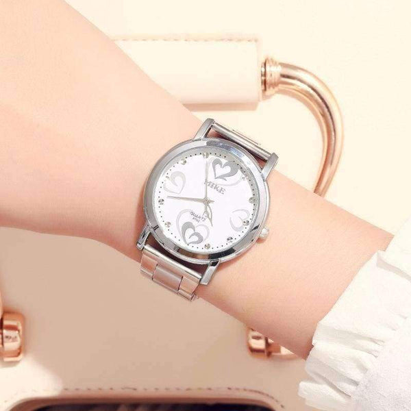 Planet Gates pink male MIKE Brand Casual Lovers Watches Men Women Ladies Fashion Brand Quartz Wristwatch Stainless Steel Couple Watches For Lovers