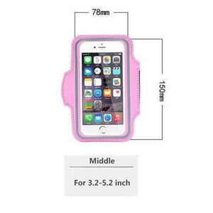 Planet Gates Pink Middle Armband Hand Bag Case For iPhone 7 6 Cloth Gym Running Pouch Arm Band For iPhone 7 7s Plus Tiske Mobile Phone Holder Bag