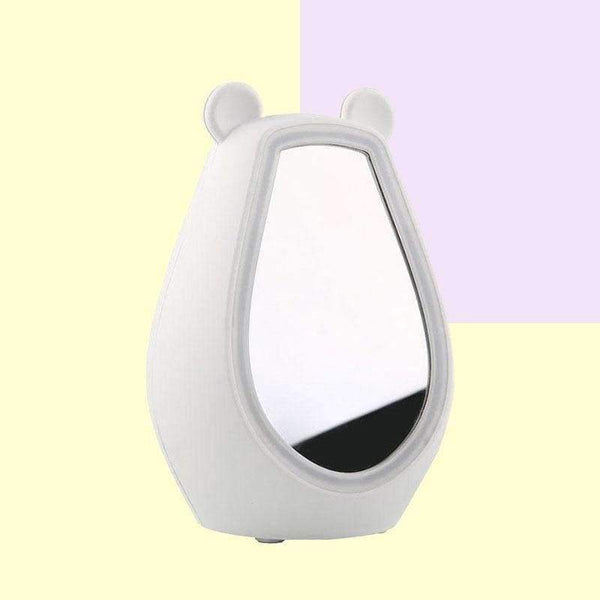 Planet Gates pink Mirror LED Alarm Clock Bluetooth Stereo Speaker Fill Light Night Light