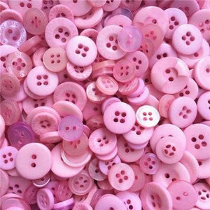 Planet Gates Pink mix 1000pcs Assorted Mixed Resin Buttons Arts Crafts Card Making Scrapbooking Sewing 9mm-20mm Bright/Chritsmas/Pastel/Primary Mix
