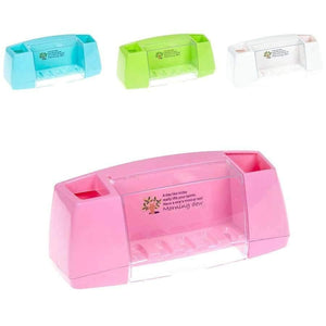 Planet Gates Pink Multifunctional Toothbrush Holder Storage Box Bathroom Products Bathroom Accessories Suction Hooks Tooth Brush Holder