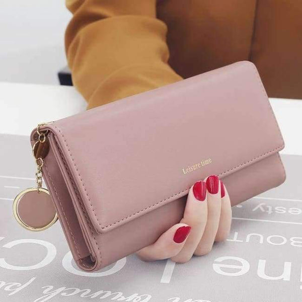Planet Gates Pink New Fashion Women Wallets Long Style Multi-functional wallet Purse Fresh PU leather Female Clutch Card Holder