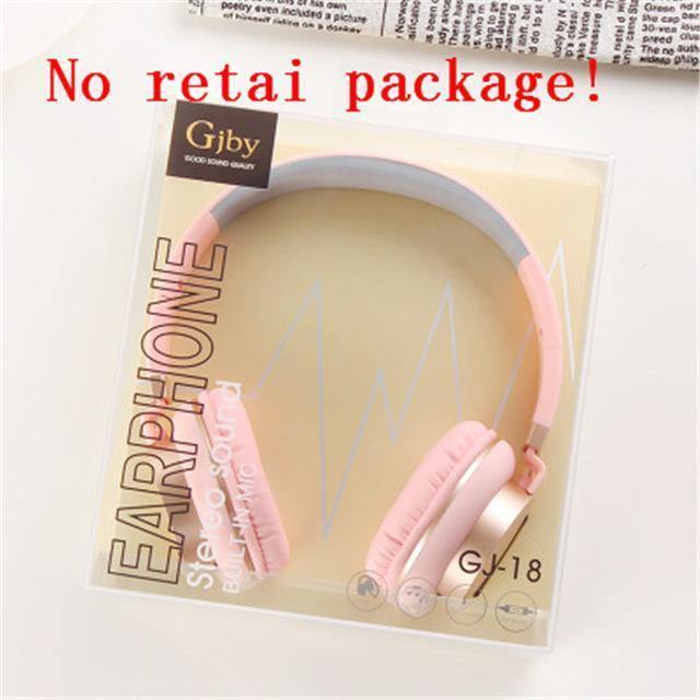 Planet Gates black no package Wired headphones with Mic Portable Foldable On-Ear Headset with Microphone for Phones xiaomi PC MP3 Girls