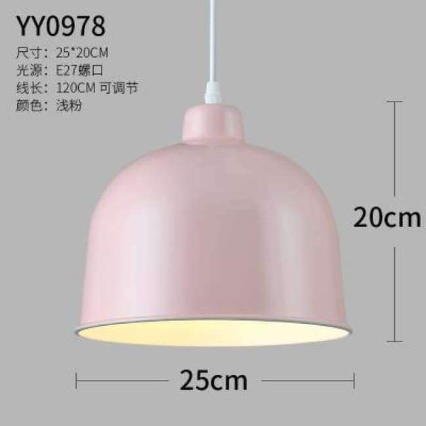 Planet Gates Pink Nordic restaurant lamps Modern minimalist office chandeliers Aluminum single-head pendant lamp shade Dining room chandeliers