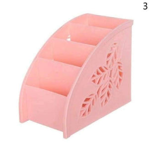 Planet Gates pink Office Supplies Desk Accessories Hollow Pen Pencil Holder Desk Organizer Case Plastic Storage Box for Office Desk Pen Stand
