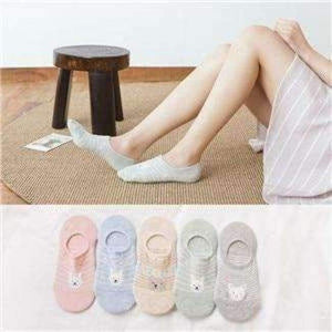 Planet Gates Pink / One Size 3 Pairs Anti-Slip Silicone Invisible Socks Women 2018 Sexy Fox Sneaker Summer Socks  Candy Color Happy Ankle Socks