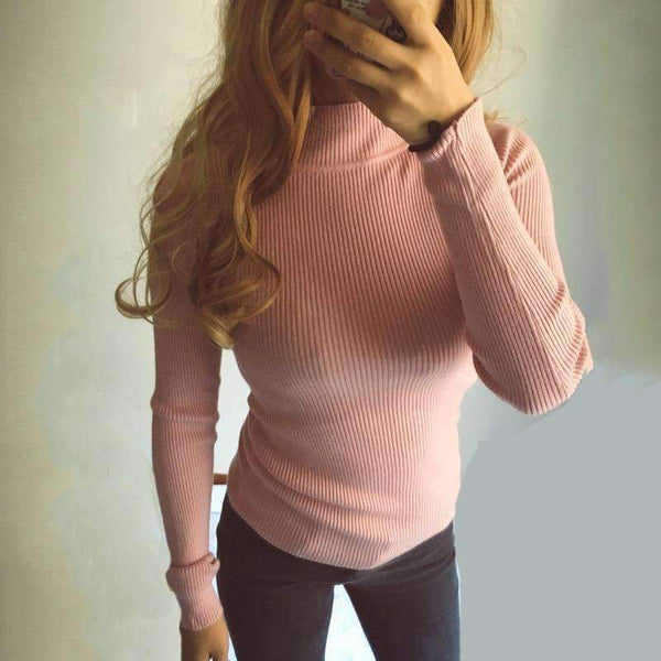 Planet Gates pink / One Size Autumn Winter Woman Sweater Knitting Pullovers Shiny Lurex Sweater Women Slim Black soft sweater Bottoming Casual Jumper