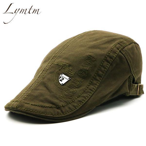 Planet Gates Pink / One Size Men High Quality Retro Adult Berets  Embroidery Striped Khaki Army green Black Cabbie