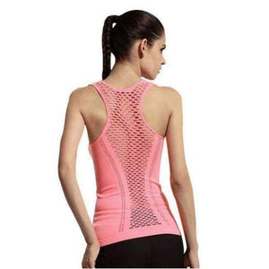 Planet Gates Pink / One Size Women Yoga Shirts Mesh Shirt Ladies Fitness Running T Shirt Sleeveless Women Yoga Tops Gym Vest Fitness Sport Shirt