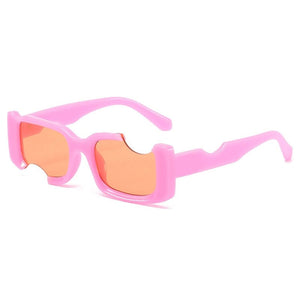 Planet Gates Pink / other Small Rectangle Sunglasses Men Women Vintage Square Black Gradient Sun Glasses Fashoin Personality Retro Brand Eyeglasses