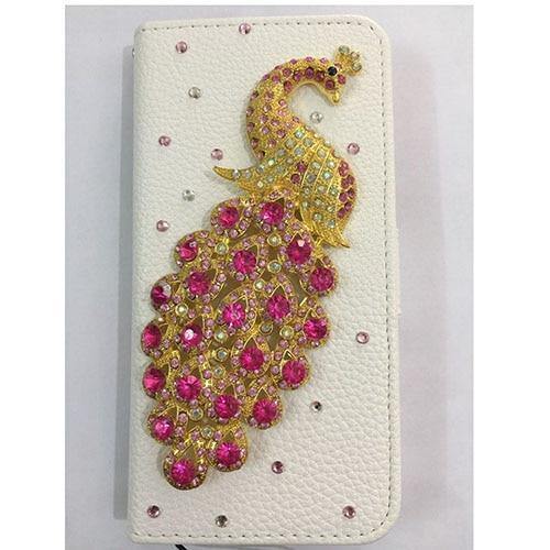 Planet Gates Pink Peacock / For iPhone 6S Plus Diamond Crystal Peacock Leather Flip Wallet Phone Case Rhinestone Cover For Samsung Galaxy S7 edge Iphone 7 6 6S Plus 5S