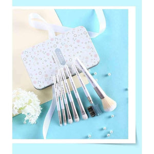 Planet Gates Pink Premium Makeup Brush Set High Quality Soft Natural Horse Pony Synthetic Hair Portable Makeup Artist Brush with Case