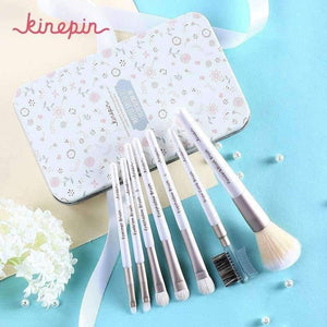 Planet Gates Pink Premium Makeup Brush Set High Quality Soft Natural Horse Pony Synthetic Hair Portable Makeup Artist Brush with Case