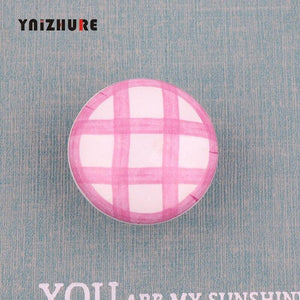 Rural Acme Nordic Style Ceramic Single Cartoon Round  Wardrobe Kitchen Garden Door Handle Modern Cabinet Handle