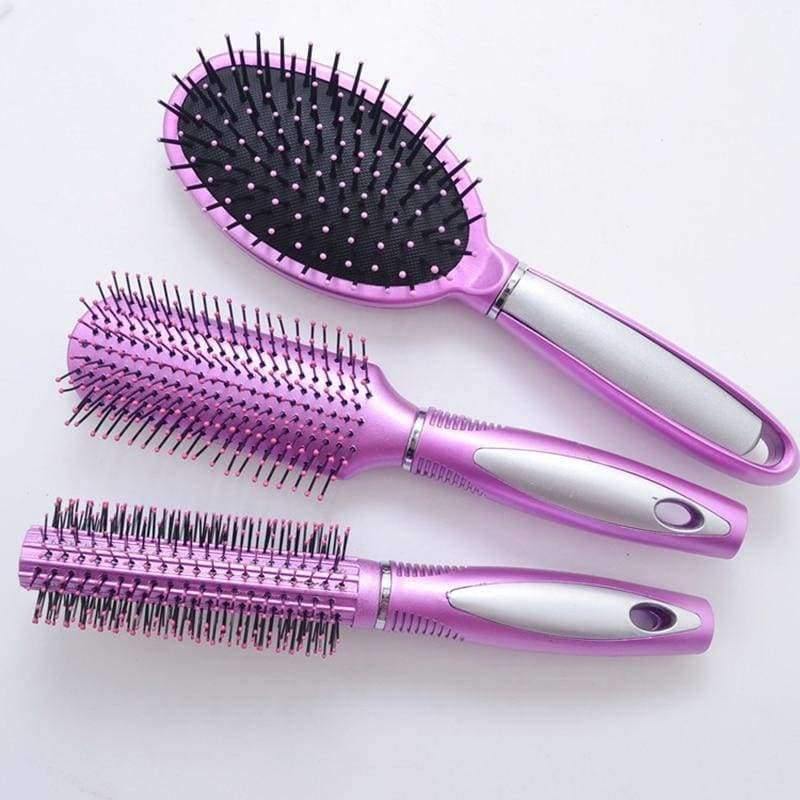 Planet Gates Pink Professional 3pcs/set Magic Combs Hair Handle Brushes Protective Beauty Styling Care Hair Combs Salon Tools Hot Sale