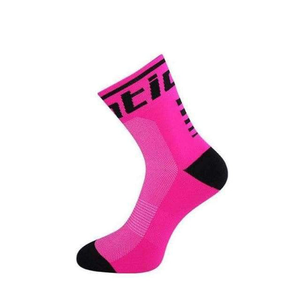 Planet Gates Pink Professional Cycling Socks Women Men Racing Road  Bicycle Bike Socks Anti-sweat Running Sport Socks Accessories