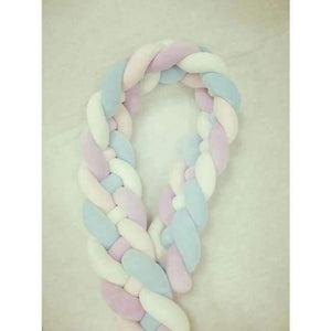 Planet Gates Pink purple 4 colors 4 Braids 2 Meter Knot Soft Baby Bed Bumper Crib Sides Newborn Crib Pad Protection Cot Bumpers Bedding for Infant