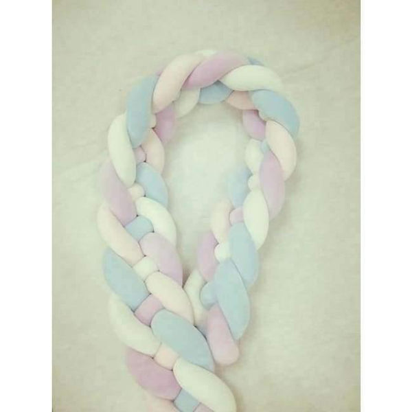 Planet Gates Pink purple 4 colors 4 Braids 2 Meter Knot Soft Baby Bed Bumper Crib Sides Newborn Crib Pad Protection Cot Bumpers Bedding for Infant