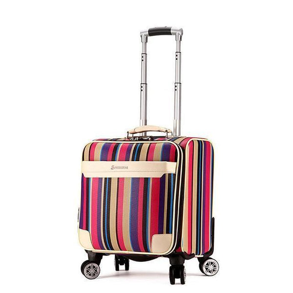 Planet Gates pink Quality 16 inch Travel Suitcase Women Trolley Travel Bags Spinner Wheels Student Rolling Luggage Boarding Travel Luggage