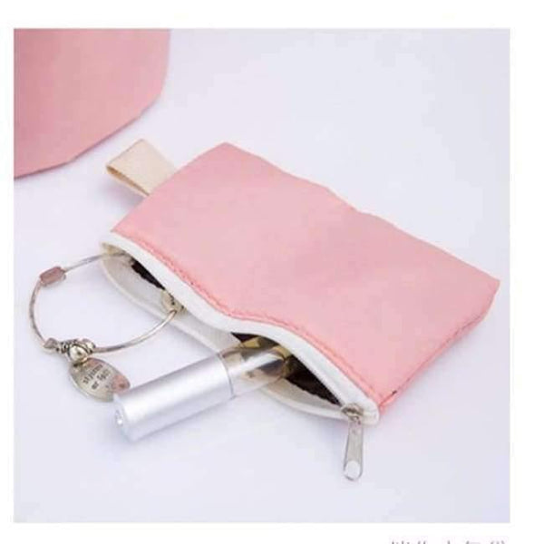 Planet Gates Pink Quality Barrel Shaped Travel Cosmetic Bag Makeup bag Nylon Wash Bags Makeup Organizer Storage Bag High Capacity B3