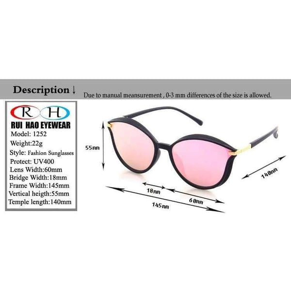 Planet Gates Pink Red Rui Hao Eyewear Fashion Sunglasses Women Brand Sun Glasses Cat Eye Sunglasses Design Outdoor Glasses Women Pink Sunglasses New