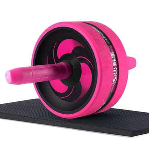 Planet Gates Pink Roller&Jump Rope No Noise Abdominal Wheel Ab Roller with Mat  For Exercise Fitness Equipment Accessories Body Building