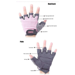 Planet Gates Pink / S Body Building Training Men Women Paired Fitness Sport Gym Exercise Weightlifting Women Half Finger Gloves