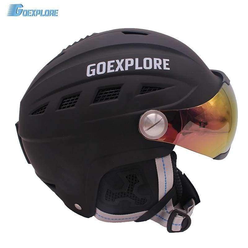 Planet Gates pink / S / China Ski Helmet Men Women Half-covered Integrally ABS Outdoor Sport helmet with Visor Snow Gear Snowboard Skateboard Helmet