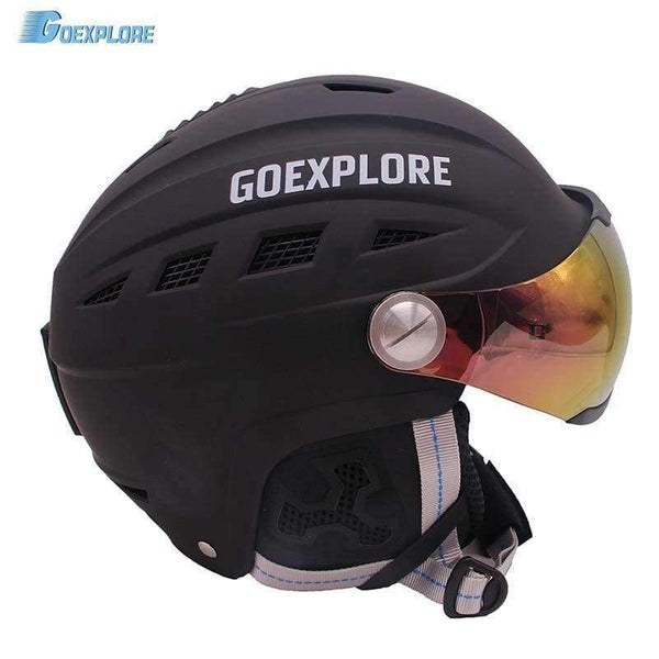 Planet Gates pink / S / China Ski Helmet Men Women Half-covered Integrally ABS Outdoor Sport helmet with Visor Snow Gear Snowboard Skateboard Helmet