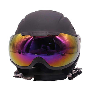 Planet Gates pink / S / China Ski Helmet Men Women Half-covered Integrally ABS Outdoor Sport helmet with Visor Snow Gear Snowboard Skateboard Helmet