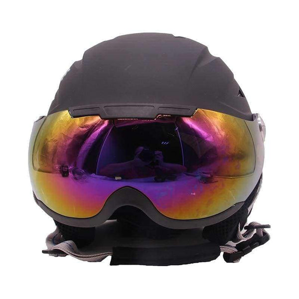Planet Gates pink / S / China Ski Helmet Men Women Half-covered Integrally ABS Outdoor Sport helmet with Visor Snow Gear Snowboard Skateboard Helmet